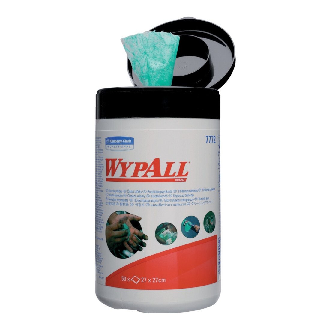 WYPALL Lingettes de nettoyage 27x27cm boîte de 50 lingettes