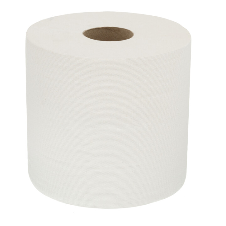 WypAll Papierwischtücher für Lebensmittel & Hygiene, 6 Rollen x 630 Wischtücher, 1-lagig, weiß