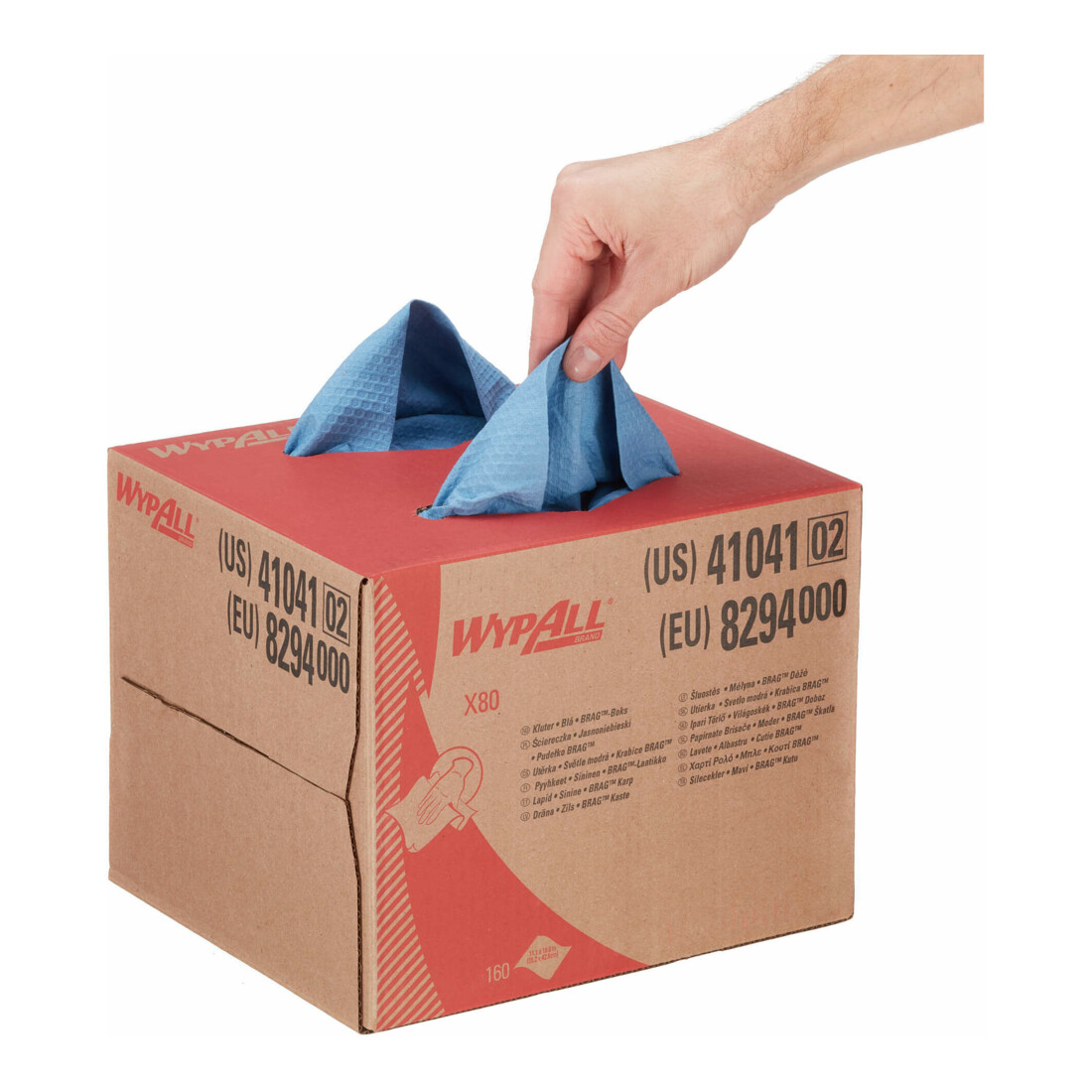 WypAll X80 PowerClean BRAG Box, Stahlblau