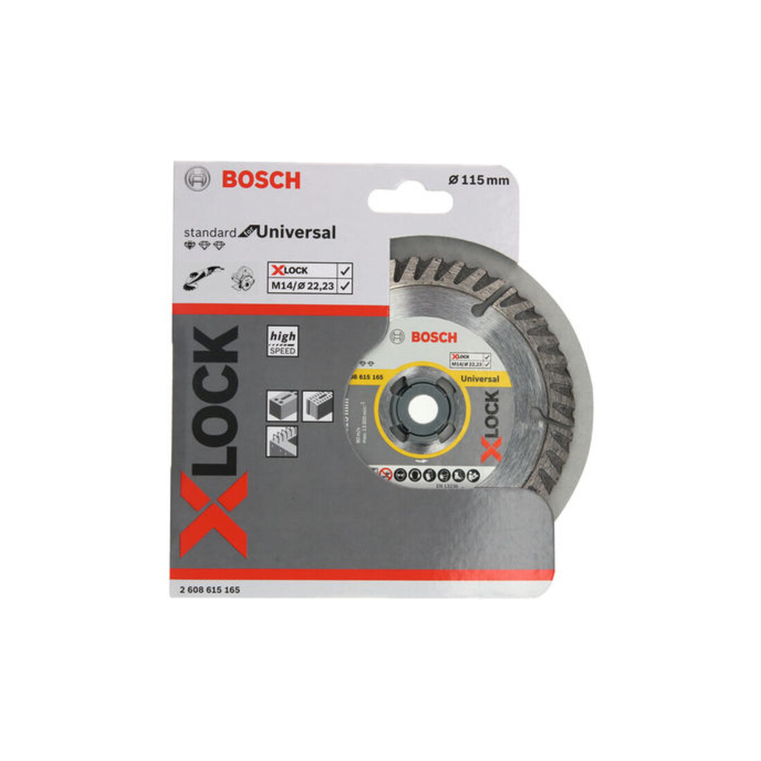 X-LOCK Standard for Universal 115x22,23x2x10 115 x 22.23 x 2 x 10 mm
