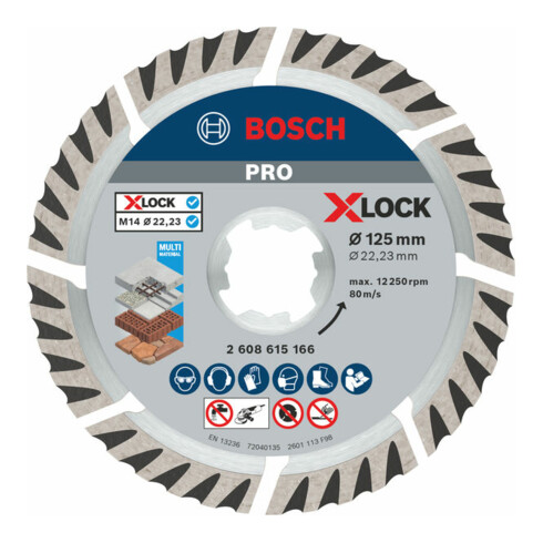 X-LOCK Standard for Universal 125x22,23x2x10 125 x 22.23 x 2 x 10 mm
