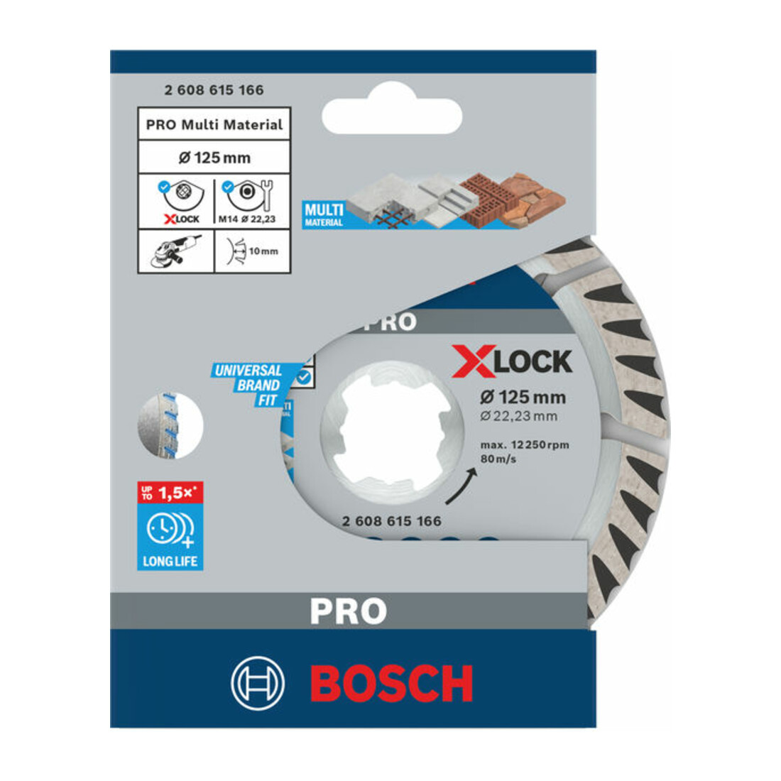 X-LOCK Standard for Universal 125x22,23x2x10 125 x 22.23 x 2 x 10 mm