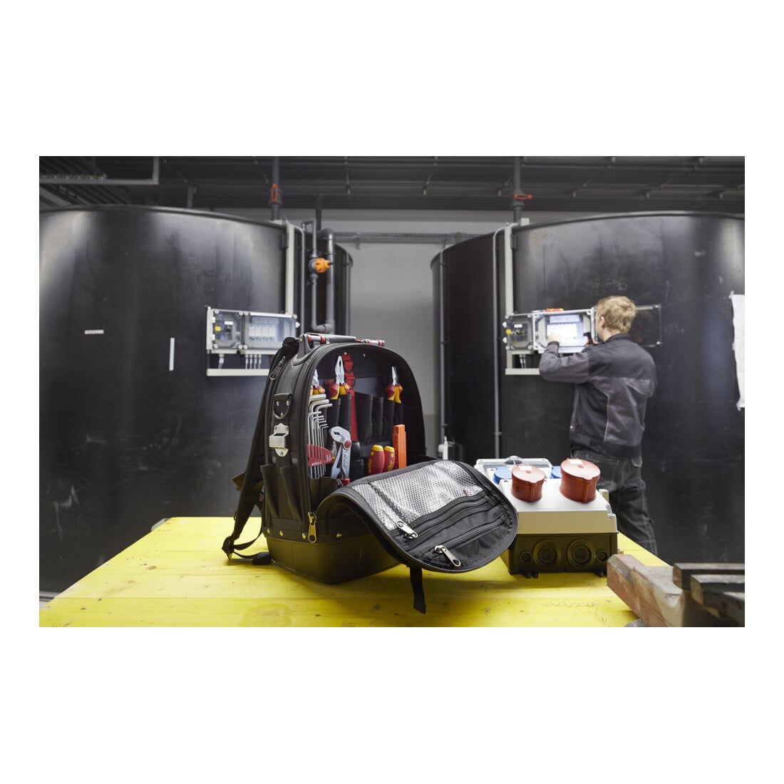 Wiha Zaino portautensili in set L, electric, 26pz.