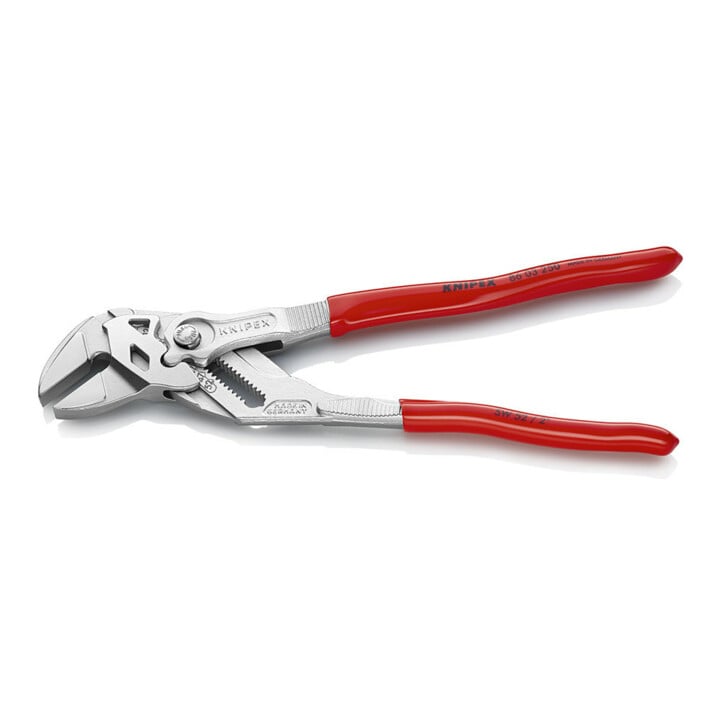 Zangenschlüssel DIN ISO 5743 L250mm Spann-W.46mm vernickelt m.Ku.-Überzug Knipex
