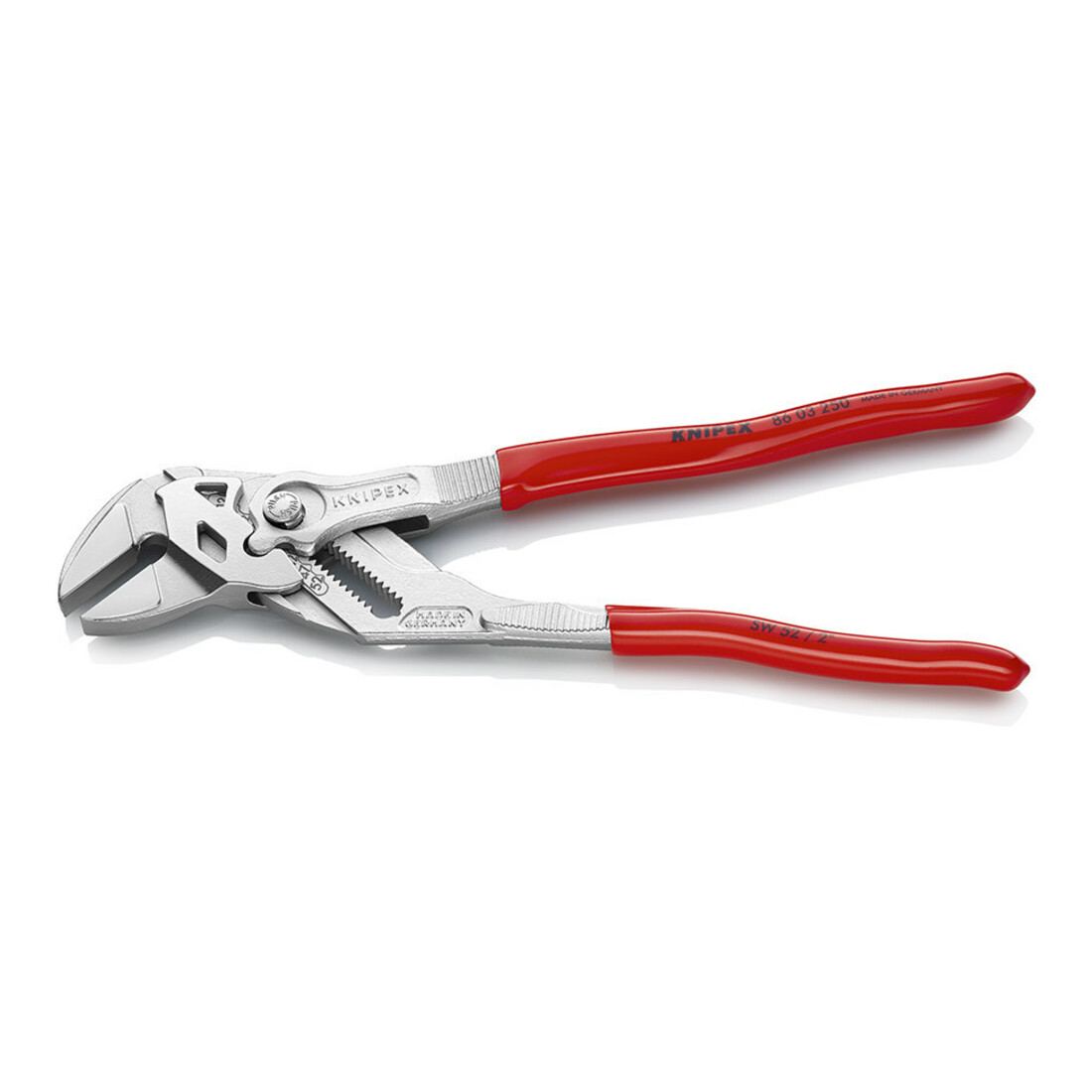 Zangenschlüssel DIN ISO 5743 L250mm Spann-W.46mm vernickelt m.Ku.-Überzug Knipex