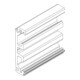 Zargenausgleichsprofil Wm.Alu.Edelstahl-Look L.2050mm Levolan 60/120 GEZE-1