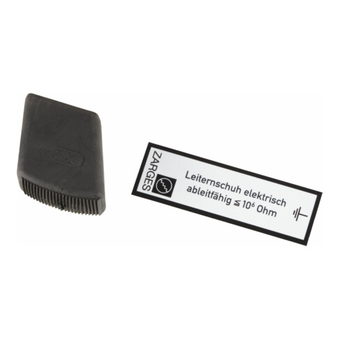 Zarges Außenschuh für Stufen-Stehleitern aus Aluminium, elektrisch ableitfähig 42 x 25 mm