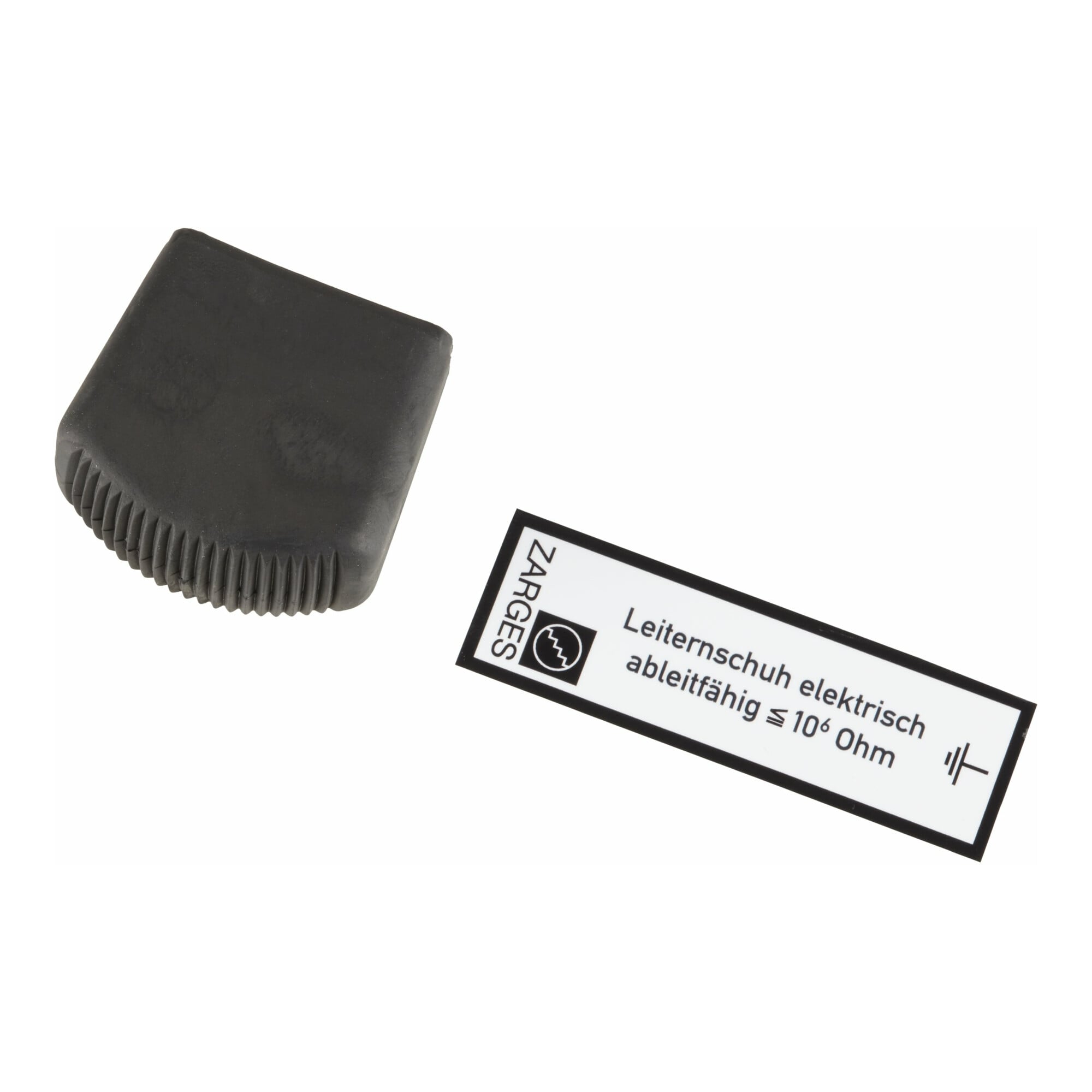 Zarges Außenschuh für Stufen-Stehleitern aus Aluminium, elektrisch ableitfähig 73 x 25 mm
