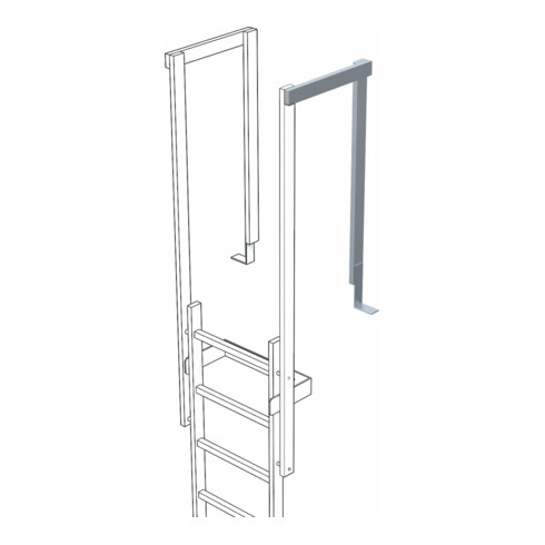 ZARGES Ausstiegsgeländer Edelstahl