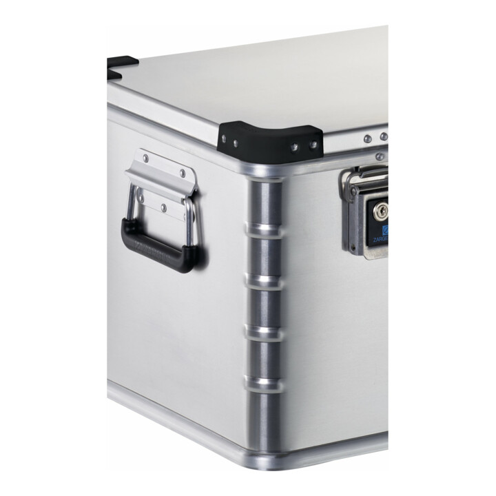 ZARGES Coffre en aluminium 24 l L500×I340×P200 mm avec joint, poignée à ressort et fermeture à clapet