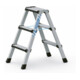 ZARGES Stufen-Stehleiter, beidseitig begehbar, gepolsterte Stufenvorderkante-1