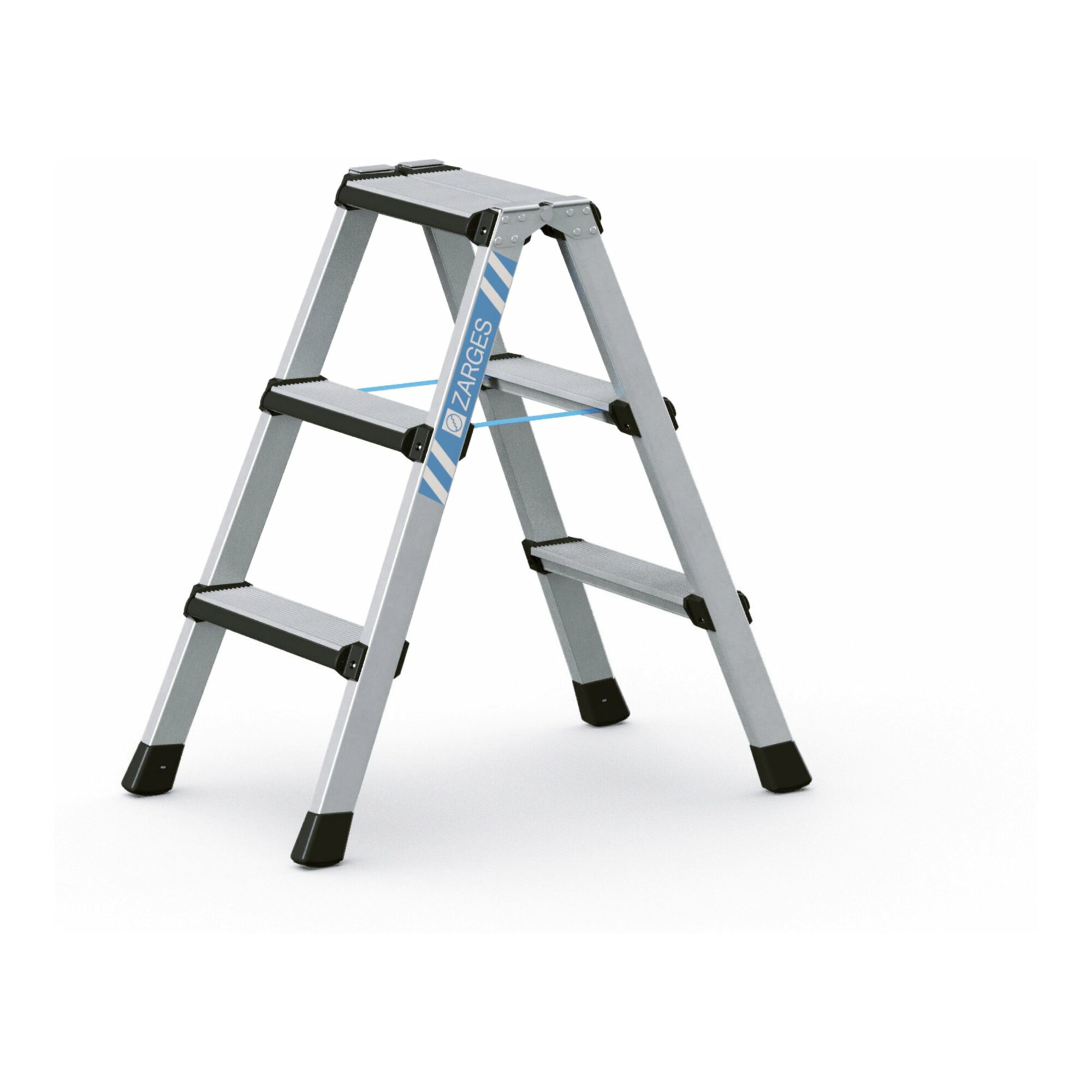 ZARGES Comfortstep B - LM-Stufen-Stehleiter 2 x 3 Stufen