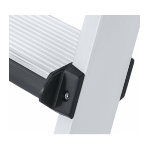 ZARGES Stufen-Stehleiter, beidseitig begehbar, gepolsterte Stufenvorderkante