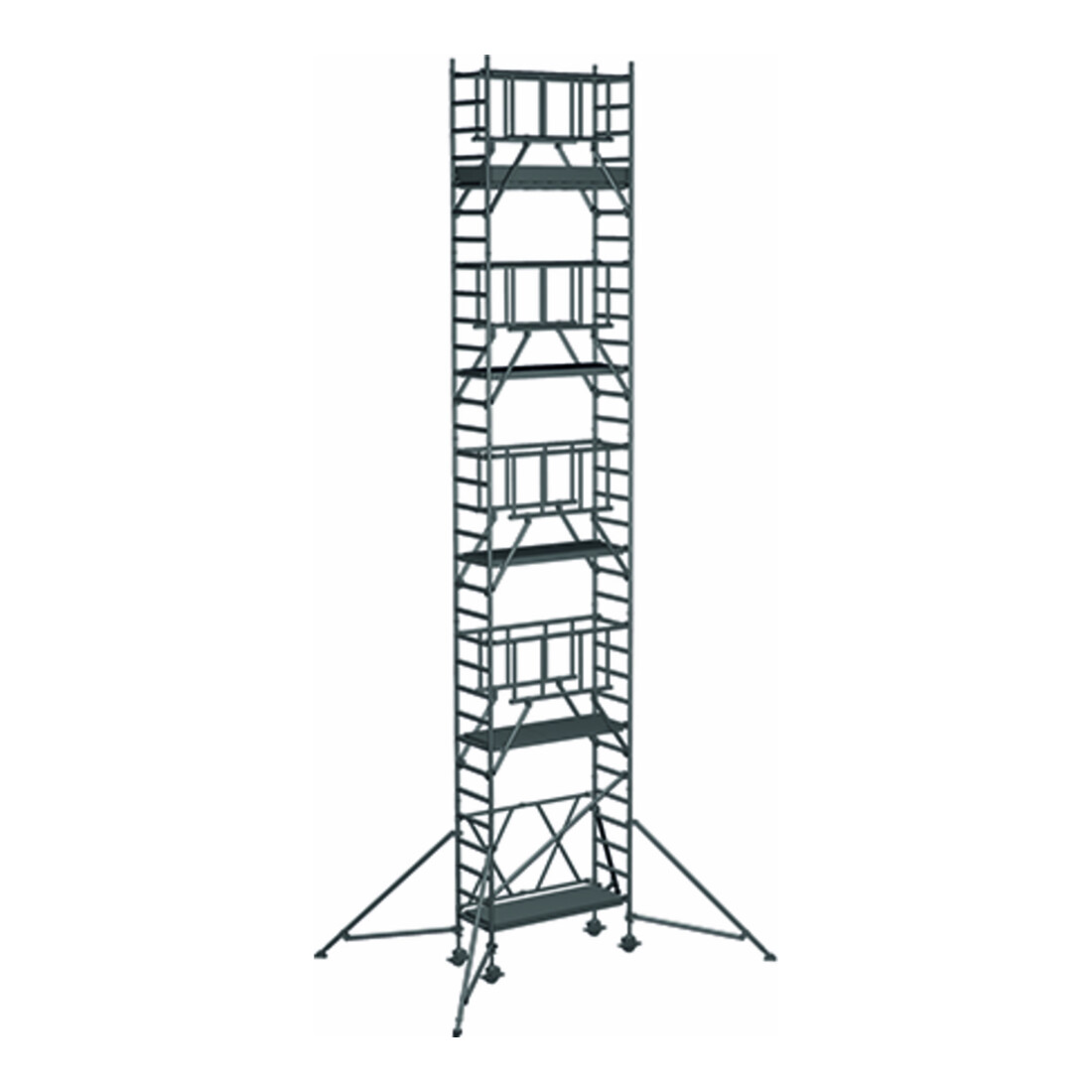 ZARGES Compactmaster S-PLUS 1T - Klappgerüst Arbeitshöhe 10.45 m