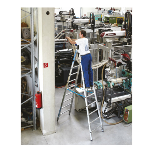 ZARGES Coni B - LM-Stehleiter 2 x 7 Sprossen