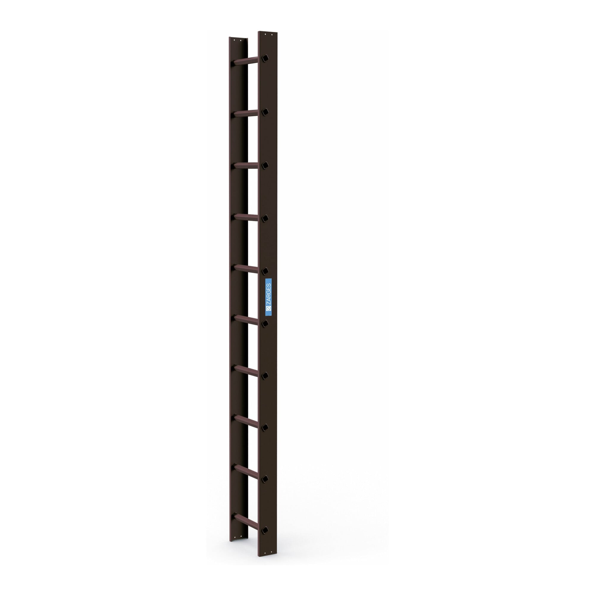 ZARGES Dachleiter 2.8 m Braun 10 Sprossen
