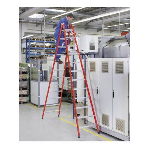 ZARGES EFAmix B - Kst-Stufen-Stehleiter 2 x 12 Sprossen