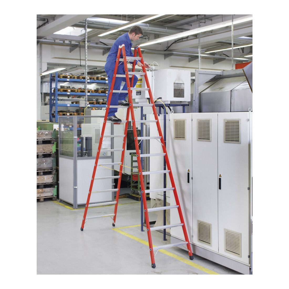 ZARGES EFAmix B - Kst-Stufen-Stehleiter 2 x 5 Sprossen