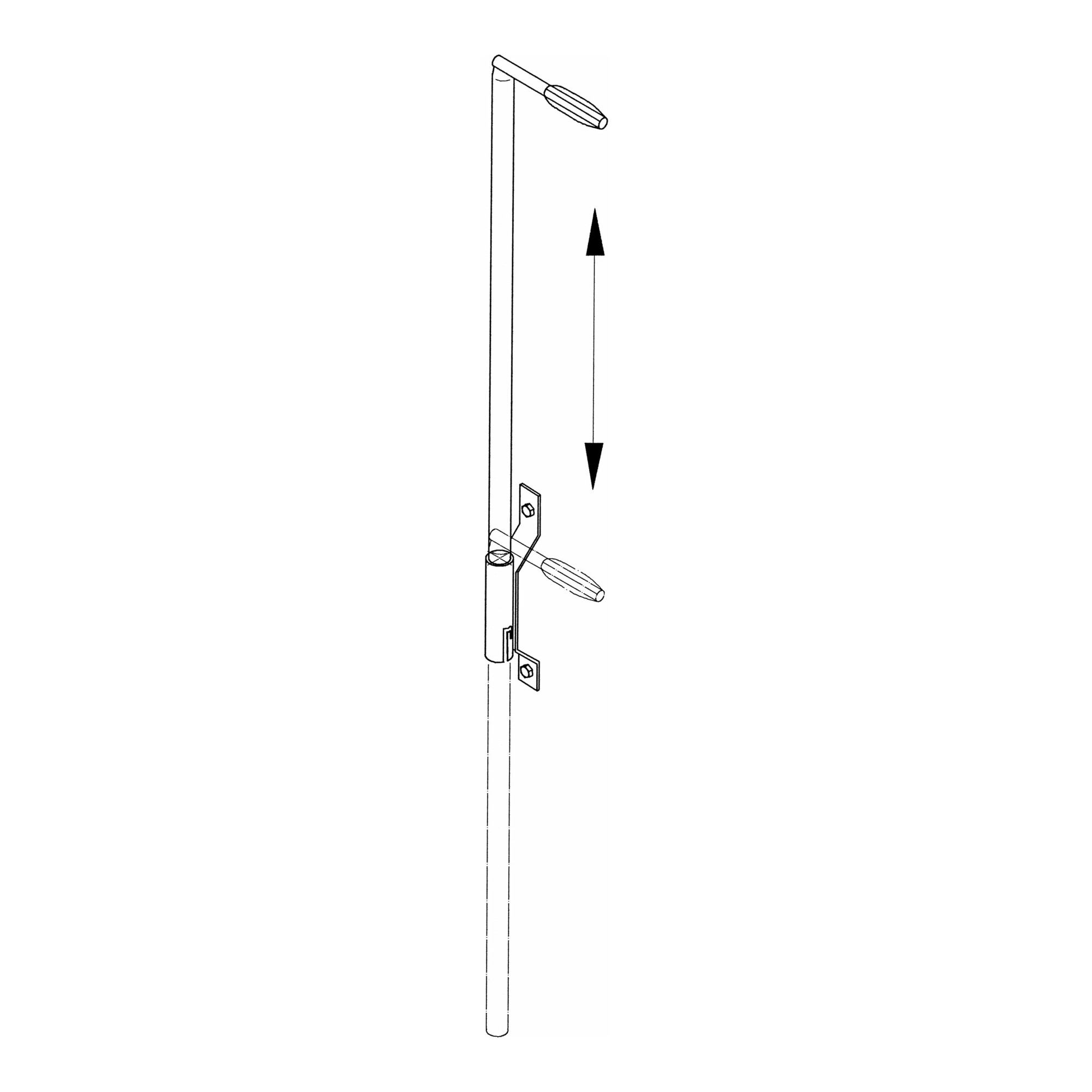 ZARGES Einstiegshilfe 1.600 mm, Stahl verzinkt