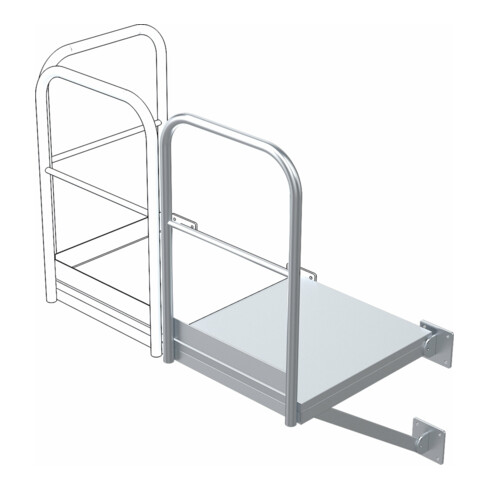 ZARGES Erweiterungspodest 500 x 1.000 mm VA