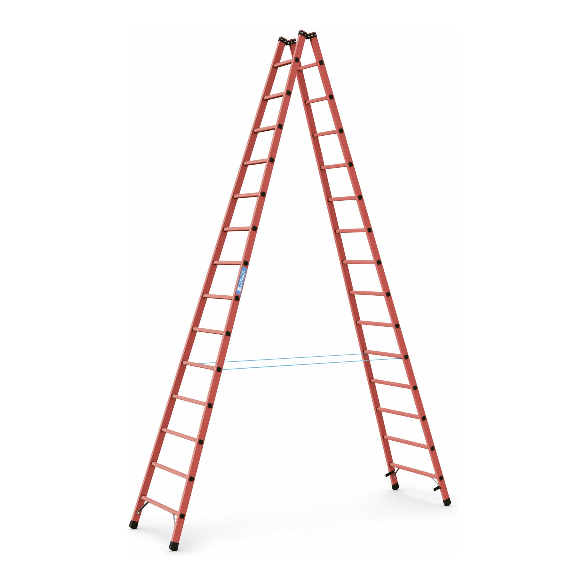 ZARGES Kst-Sprossen-Stehleiter 2x14 Sprossen