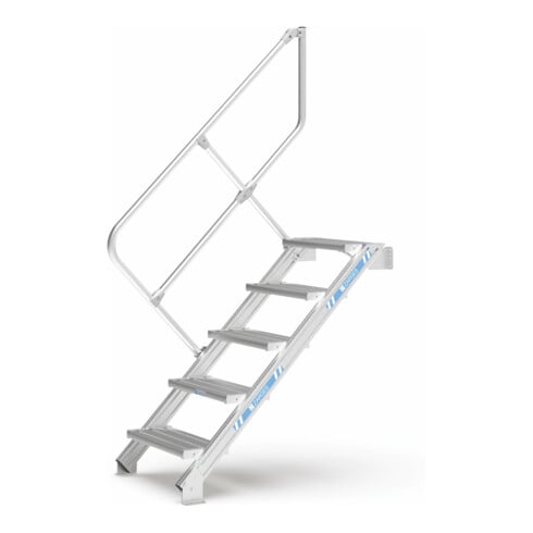 ZARGES LM-Treppe 45° 9 Stufen, 600 mm breit, Höhe 1.93 m