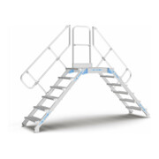 ZARGES LM-Überstieg 45° 10 Stufen, 800 mm breit, Höhe 2.030 mm