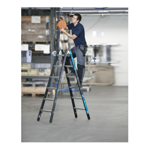 ZARGES Megastep B - LM-Stehleiter SL 2 x 6 Sprossen