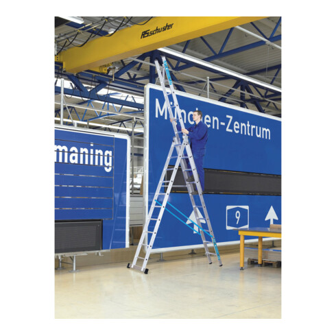 ZARGES Mehrzweckleiter Skymaster X, LM, 3 x 12 Sprossen