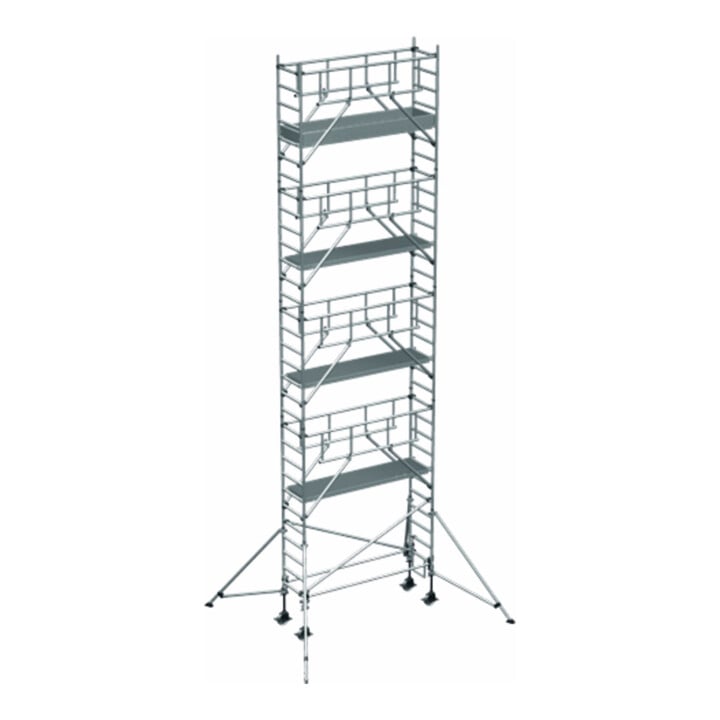 ZARGES Multitower S-PLUS 1T - Fahrgerüst Ausleger Arbeitshöhe 10.40 m 8.4 m + Plattform 0.60 m x 2.50 m