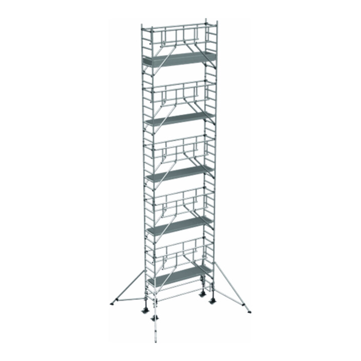 ZARGES Multitower S-PLUS 1T - Fahrgerüst Ausleger Arbeitshöhe 11.20 m 9.2 m + Plattform 0.60 m x 1.80 m
