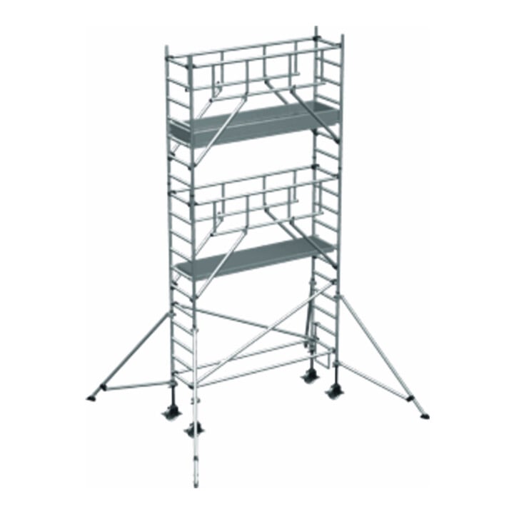 ZARGES Multitower S-PLUS 1T - Fahrgerüst Ausleger Arbeitshöhe 6.45 m 4.45 m + Plattform 0.60 m x 1.80 m