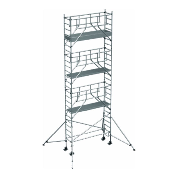 ZARGES Multitower S-PLUS 1T - Fahrgerüst Ausleger Arbeitshöhe 8.40 m 6.4 m + Plattform 0.60 m x 1.80 m