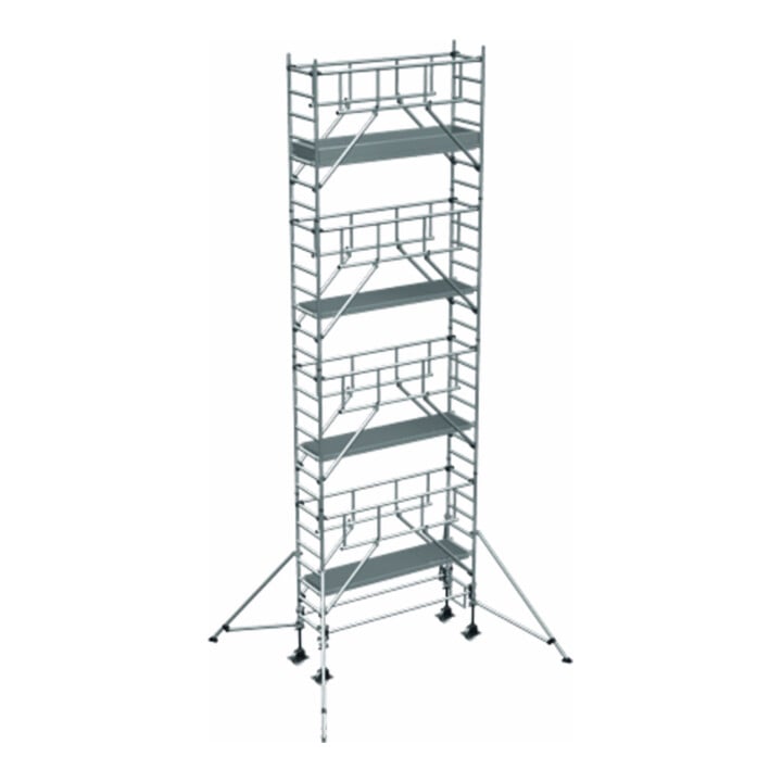 ZARGES Multitower S-PLUS 1T - Fahrgerüst Ausleger Arbeitshöhe 9.25 m 7.25 m + Plattform 0.60 m x 2.50 m