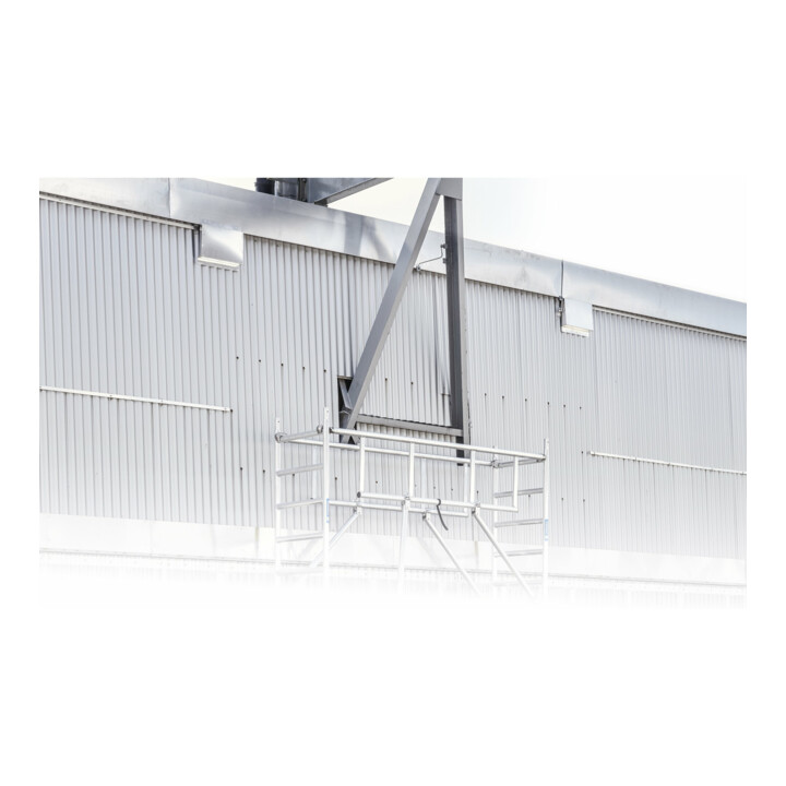 ZARGES Multitower S-PLUS 1T - Fahrgerüst Ausleger Arbeitshöhe 9.25 m 7.25 m + Plattform 0.60 m x 2.50 m