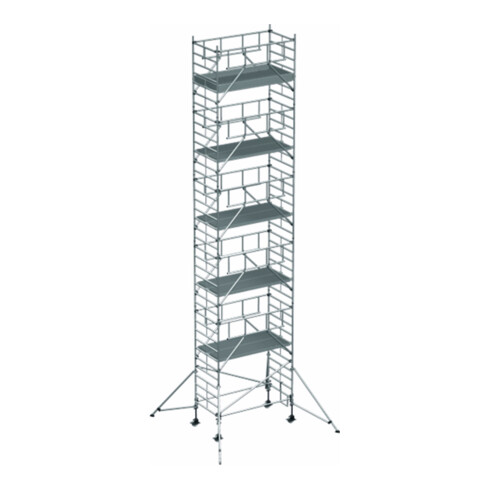 ZARGES Multitower S-PLUS 2T - Fahrgerüst Ausleger Arbeitshöhe 12.35 m 10.35 m + Plattform 1.20 m x 1.80 m