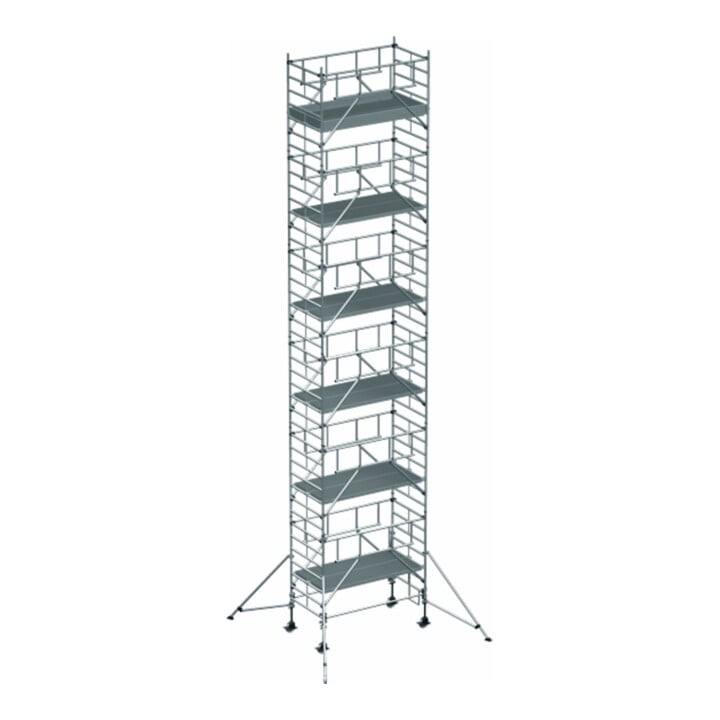 ZARGES Multitower S-PLUS 2T - Fahrgerüst Ausleger Arbeitshöhe 13.20 m 11.2 m + Plattform 1.20 m x 1.80 m