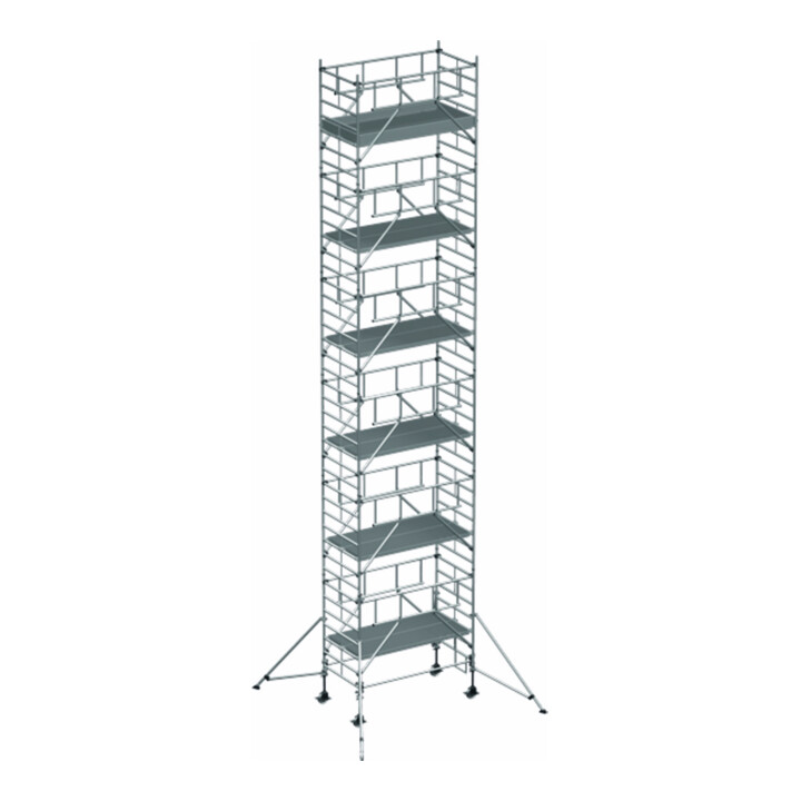 ZARGES Multitower S-PLUS 2T - Fahrgerüst Ausleger Arbeitshöhe 13.20 m 11.2 m + Plattform 1.20 m x 2.50 m
