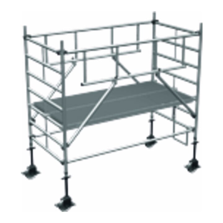 ZARGES Multitower S-PLUS 2T - Fahrgerüst Ausleger Arbeitshöhe 3.35 m 1.35 m + Plattform 1.20 m x 2.50 m
