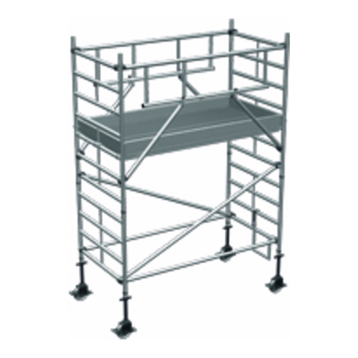 ZARGES Multitower S-PLUS 2T - Fahrgerüst Ausleger Arbeitshöhe 4.45 m 2.45 m + Plattform 1.20 m x 1.80 m
