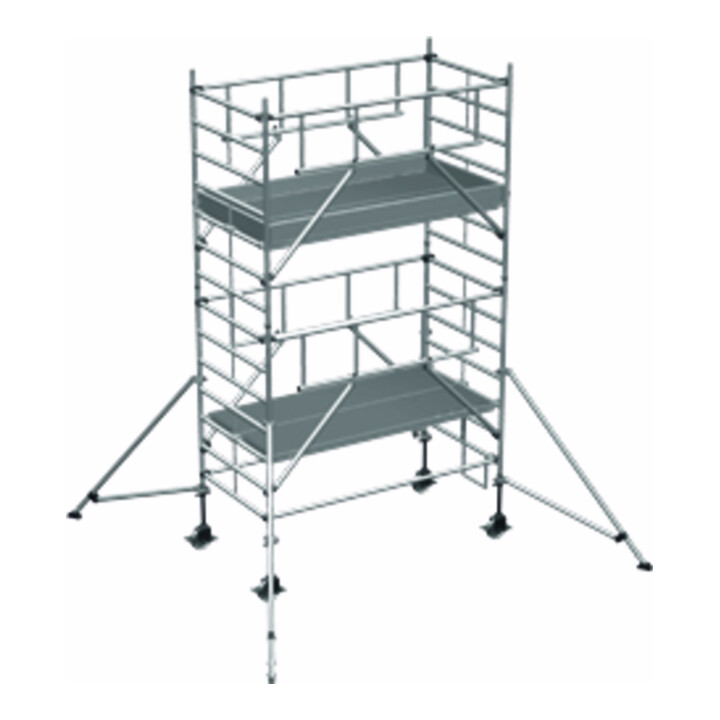 ZARGES Multitower S-PLUS 2T - Fahrgerüst Ausleger Arbeitshöhe 5.30 m 3.3 m + Plattform 1.20 m x 1.80 m
