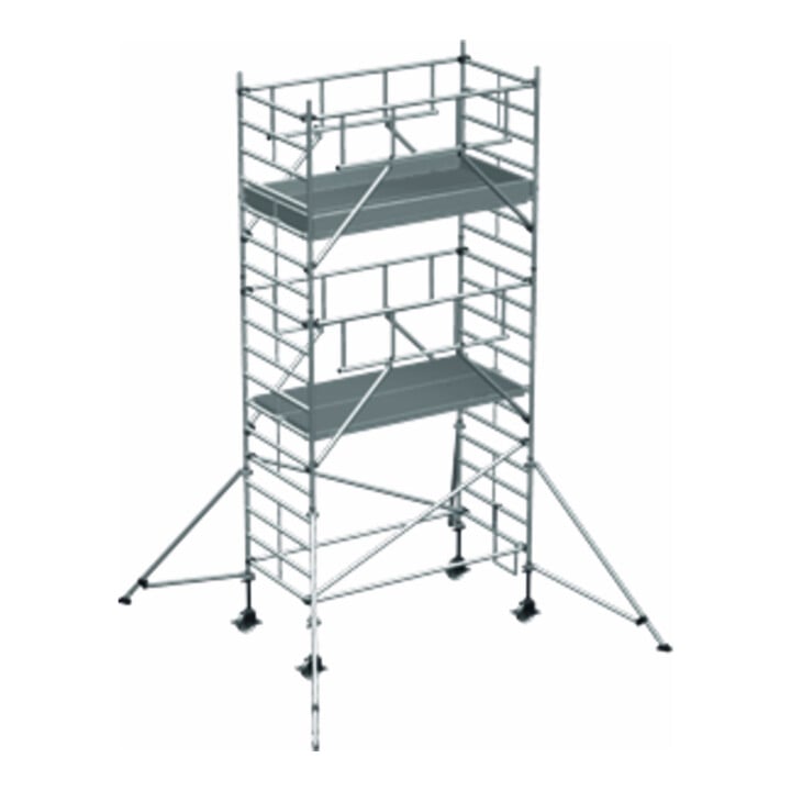 ZARGES Multitower S-PLUS 2T - Fahrgerüst Ausleger Arbeitshöhe 6.45 m 4.45 m + Plattform 1.20 m x 1.80 m