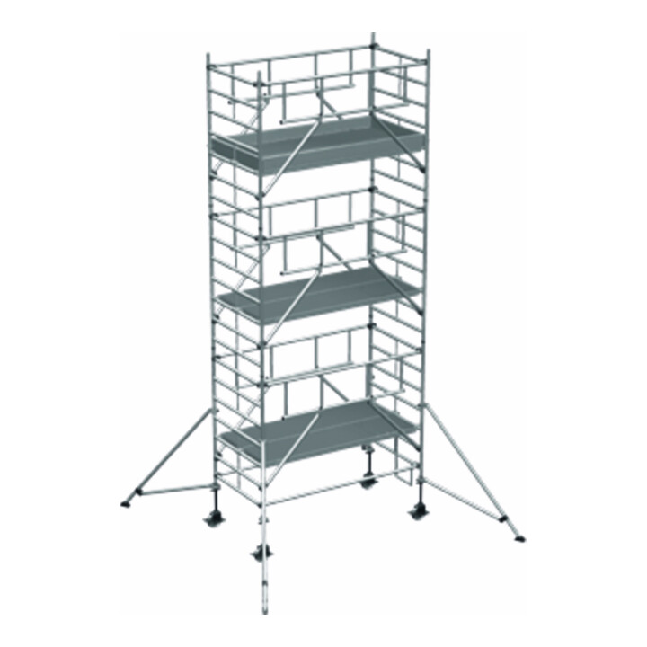 ZARGES Multitower S-PLUS 2T - Fahrgerüst Ausleger Arbeitshöhe 7.30 m 5.3 m + Plattform 1.20 m x 1.80 m