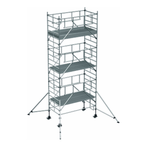 ZARGES Multitower S-PLUS 2T - Fahrgerüst Ausleger Arbeitshöhe 7.30 m 5.3 m + Plattform 1.20 m x 2.50 m