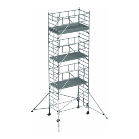 ZARGES Multitower S-PLUS 2T - Fahrgerüst Ausleger Arbeitshöhe 8.40 m 6.4 m + Plattform 1.20 m x 1.80 m