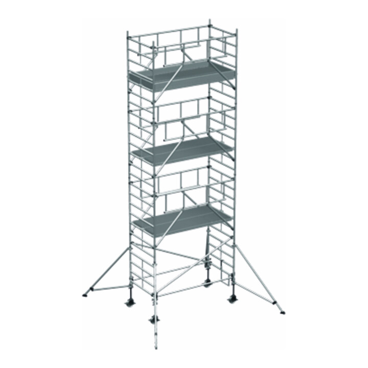ZARGES Multitower S-PLUS 2T - Fahrgerüst Ausleger Arbeitshöhe 8.40 m 6.4 m + Plattform 1.20 m x 2.50 m