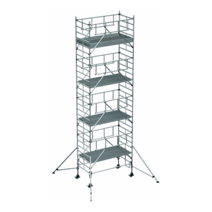 ZARGES Multitower S-PLUS 2T - Fahrgerüst Ausleger Arbeitshöhe 9.25 m 7.25 m + Plattform 1.20 m x 2.50 m