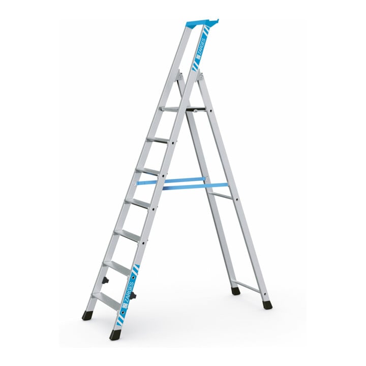 Set ZARGES Nova S - Stufen-Stehleiter 7 Stufen + Werkzeugtasche
