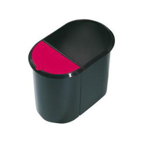 Zarges Papierkorb Duo-System schwarz/rot