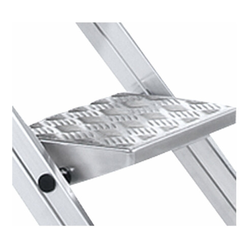 ZARGES Sicherheitstreppe, klappbar, mit Riffelblechbelag, ohne Bügel